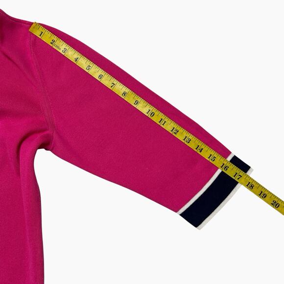 Tommy Hilfiger Sweater Womens XL Pink Pima Cotton Knit Pullover Classic Preppy - Picture 7 of 7